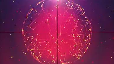 2019新年红色粒子火焰倒计时视频的预览图